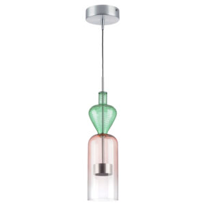 Люстра BELLE LED 1х8W 400LM АЛЮМИНИЙ/МУЛЬТИКОЛОР 3000K