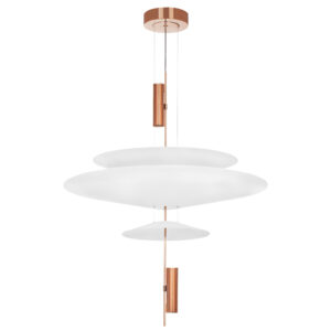 2КОР! Люстра VIOLA LED 3x6W 560LM РОЗОВОЕ ЗОЛОТО/БЕЛЫЙ 3000K