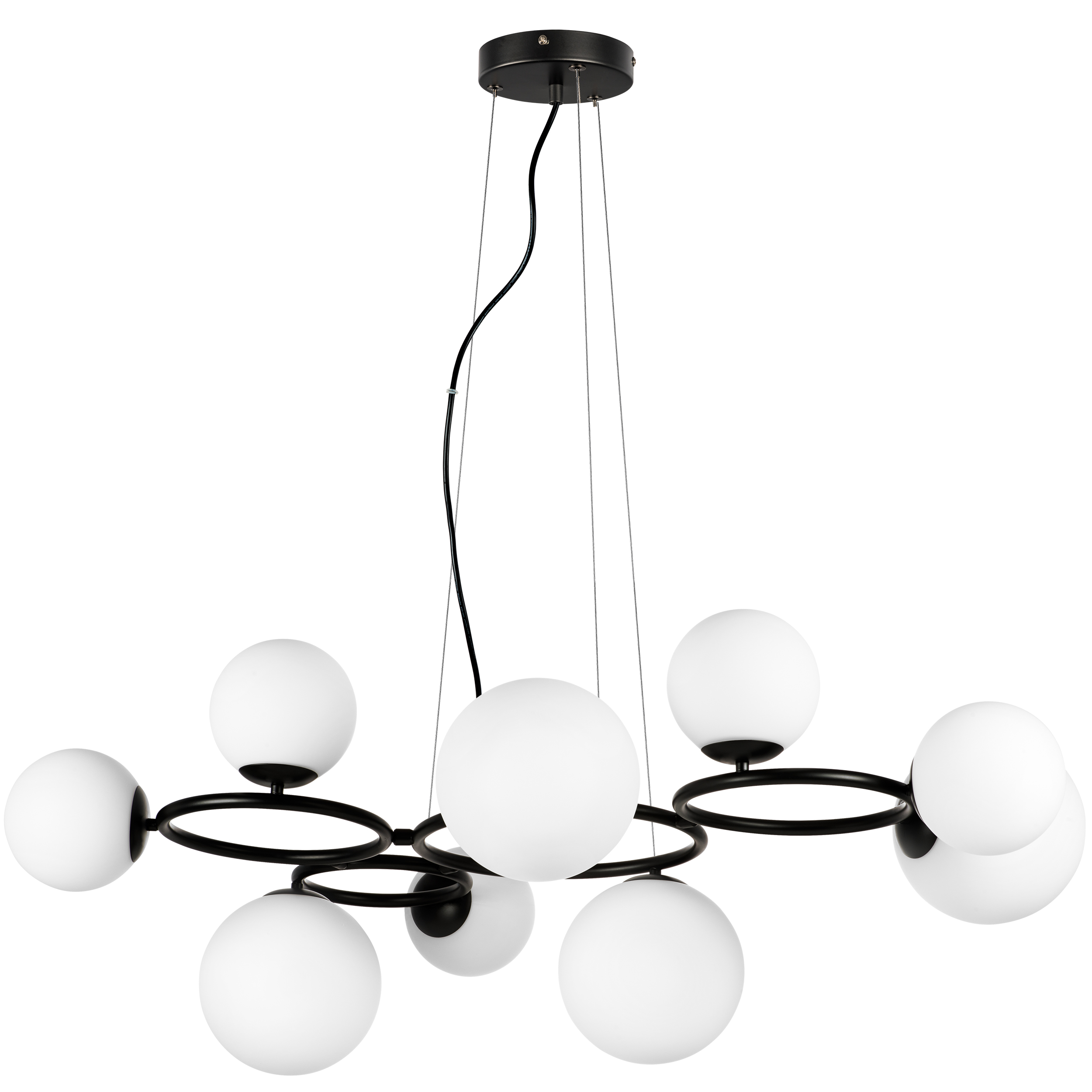 Люстра GLOBO 9х40W G9 МАТОВЫЙ ЧЕРНЫЙ