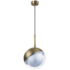 Люстра DAFNE 1х5W(led) G9 ЛАТУНЬ/ПРОЗРАЧНЫЙ