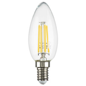 Лампа энергосберегающая LED FILAMENT 220V C35 E14 6W=65W 400-430LM 360G CL 3000K 30000H