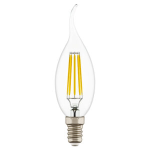 Лампа энергосберегающая LED FILAMENT 220V CA35 E14 6W=65W 400-430LM 360G CL 4000K 30000H