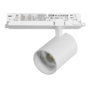Светильник ALTA BASE для трековой системы Quattro с управлением DALI LED 30W 3525LM 24G БЕЛЫЙ 3000K с адаптером (215336 + 594066)
