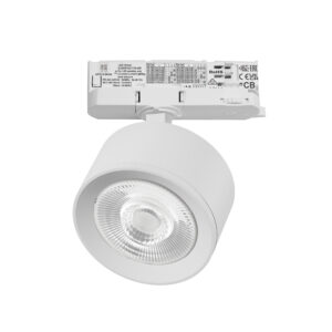Светильник ALTA PRO для трековой системы Quattro LED 15W 1700LM 60G БЕЛЫЙ 3000K с адаптером (215536 + 594036 + 215504)