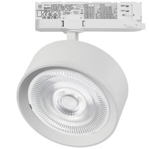 Светильник ALTA PRO для трековой системы Quattro LED 35W 3230LM 60G БЕЛЫЙ 3000K с адаптером (215736 + 594046 + 215704)