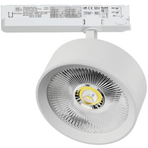 Светильник ALTA PRO для трековой системы Quattro с управлением TRIAC LED 35W 3230LM 36G БЕЛЫЙ 4000K с адаптером (215746 + 594056)