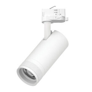 Светильник CANNO PRO д/треков QUATTRO LED 20W 1400LM 20-55G БЕЛЫЙ 2700-4200-6000К IP20 с адаптером (304206 + 594006)