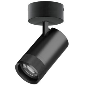 Светильник CANNO PRO накладной LED 40W 2800LM 20-55G ЧЕРНЫЙ 2700-4200-6000K IP20 с адаптером (304407 + 215017)
