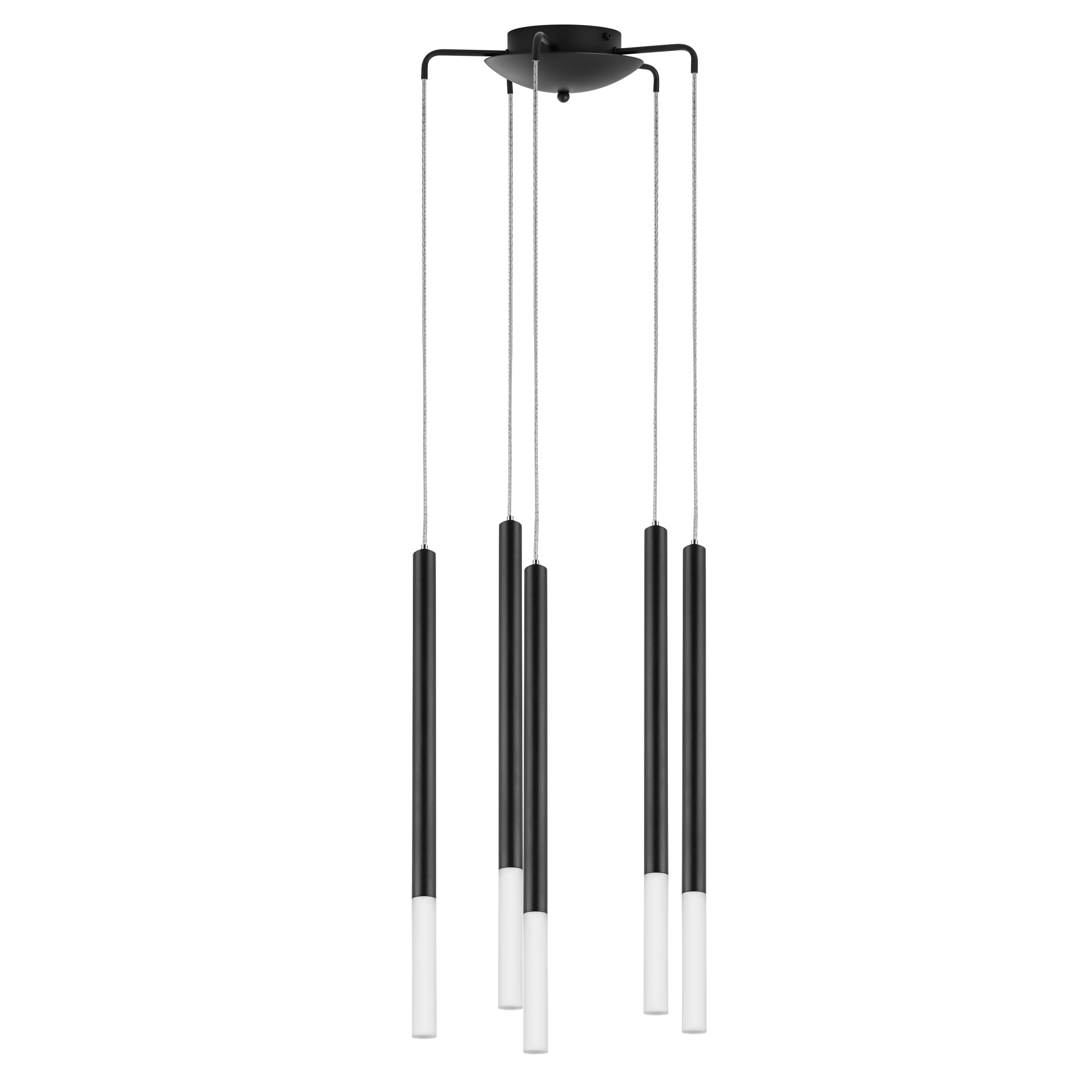 Люстра TUBO LED 25W 1250LM 360G ЧЕРНЫЙ 3000K (574727+747137(5шт)