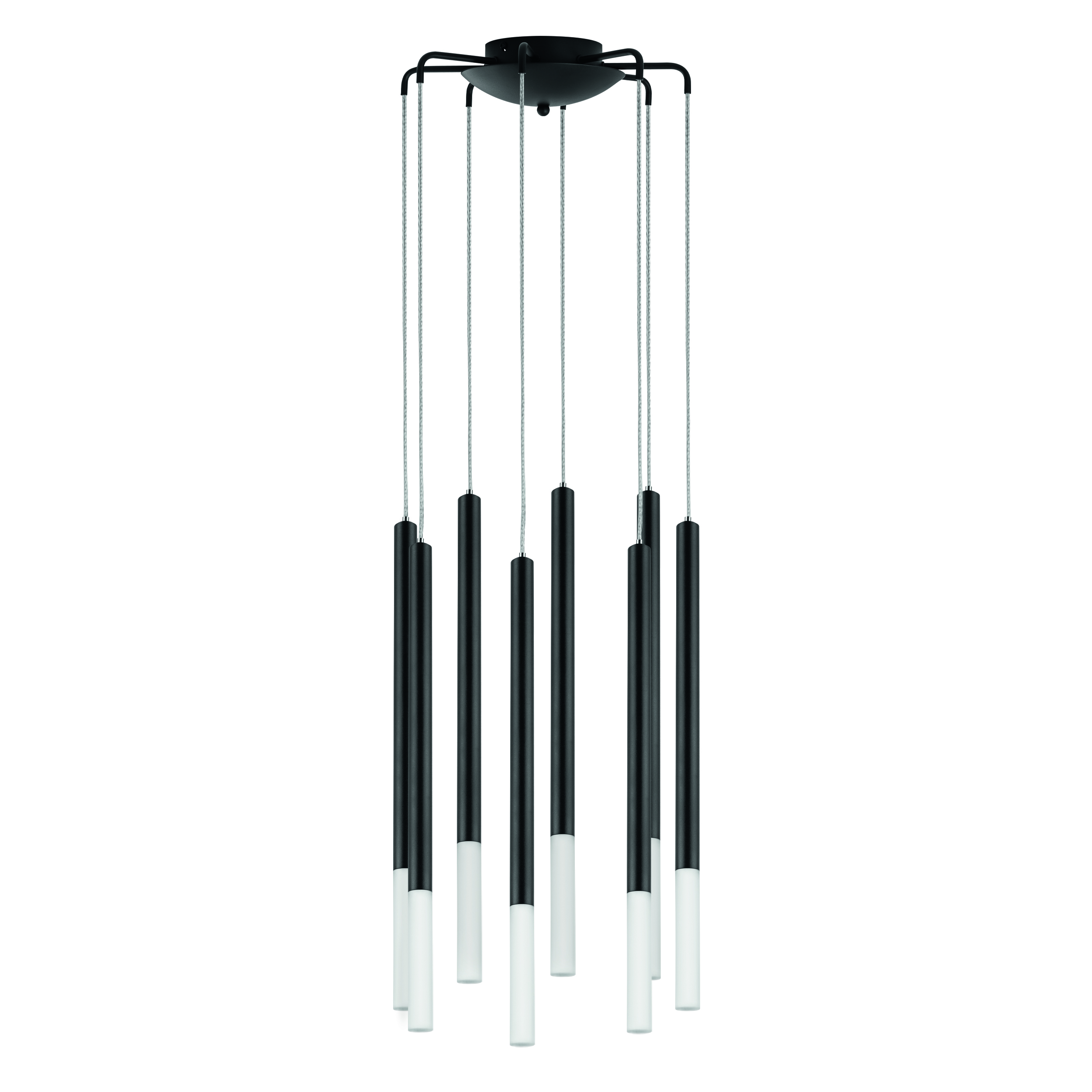 Люстра TUBO LED 40W 2000LM 360G ЧЕРНЫЙ 3000K (574737+747137 (8шт)