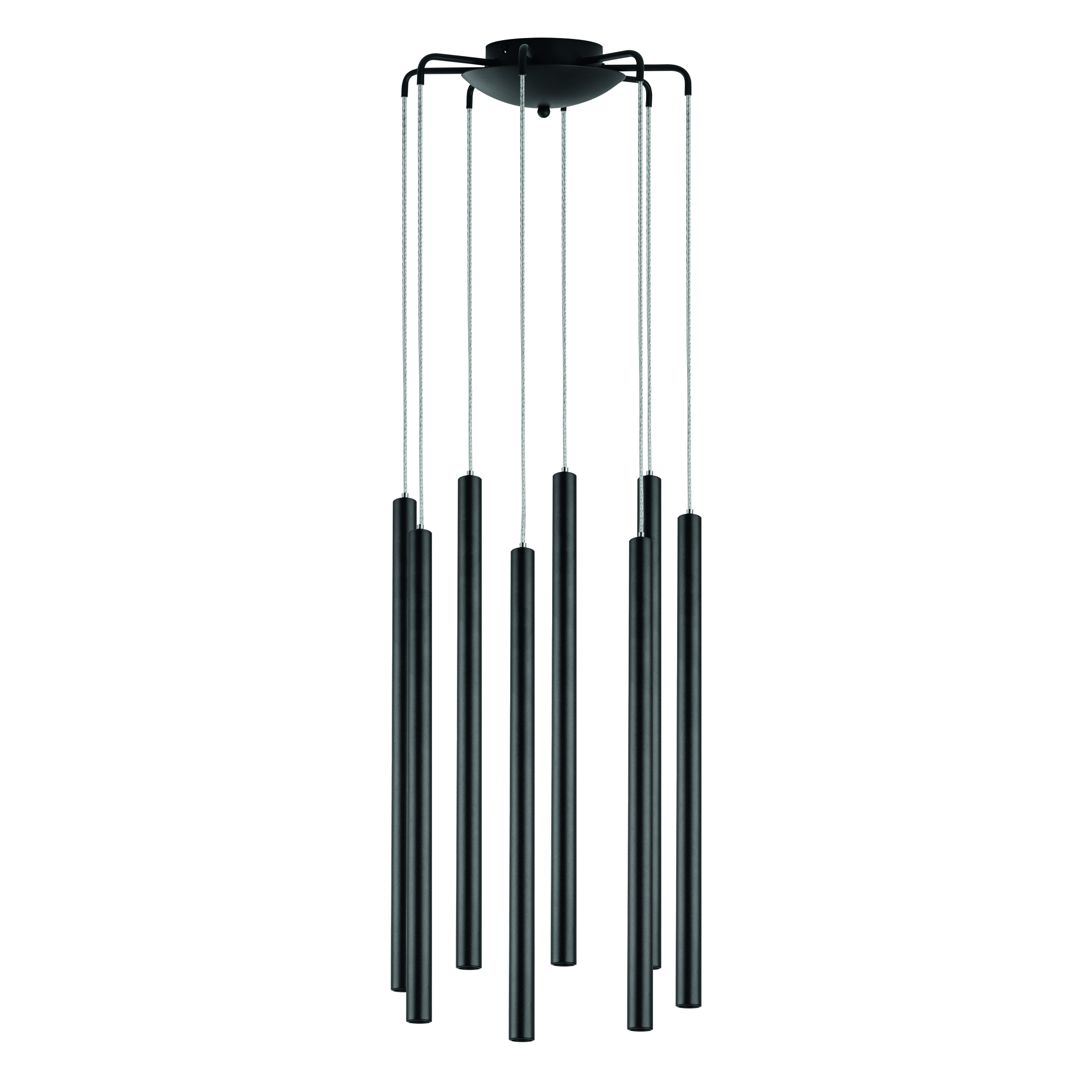 Люстра TUBO LED 40W 2400LM 25G ЧЕРНЫЙ 3000K (574737+747237 (8шт)
