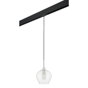 Светильник д/1-фазн трека PENTOLA 1х25W G9 ХРОМ/ПРОЗРАЧНЫЙ/ЧЕРНЫЙ (803041+595007)