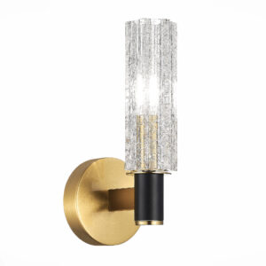 Бра ST-Luce Латунь/Кракелированное стекло E14 1*40W