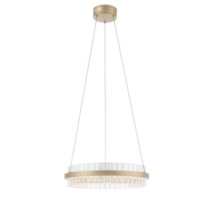 Светильник подвесной ST-Luce Золотистый/Золотистый, Прозрачный LED 1*34W 3000K