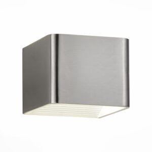 Светильник настенный ST-Luce Матовый Никель,Белый/Матовый Никель,Белый LED 1*6W 4000K