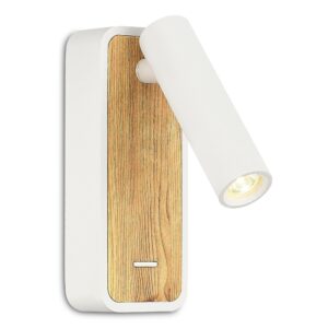 Светильник настенный ST-Luce Белый, Светлое дерево/Белый LED 1*3W 3000K