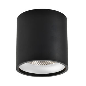 Светильник потолочный Черный LED 1*12W 3000K 840Lm Ra>90 36° IP44 D80xH85 85-265V