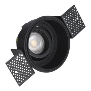 Св-к встр. Черный GU10 1*50W IP20 D91,5xH5,2 220V Без ламп