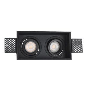 Св-к встр. Черный GU10 2*50W IP20 L91,5xW17,2xH5,2 220V Без ламп