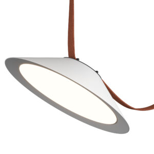 Св-к трек. Белый LED 1*12W 3000K 680Lm Ra90 120 IP20 D300xH71 48V