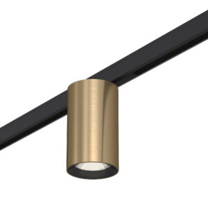 Магнитный трековый светильник Латунь LED 1*5W 4000K 340Lm Ra>90 36° IP20 D35xH58 24V