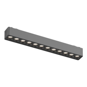 Магнитный трековый светильник Черный LED 1*12W 3000K 710Lm Ra>90 36° IP20 L230xW26xH24