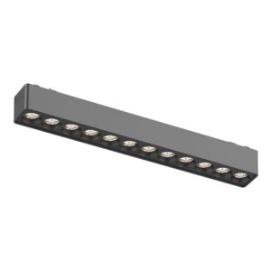 Магнитный трековый светильник Черный LED 1*12W 4000K 710Lm Ra>90 36° IP20 L230xW26xH24