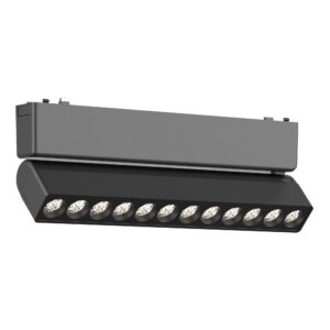 Магнитный трековый светильник Черный LED 1*12W 3000K 710Lm Ra>90 IP20 L230xW26xH80 48V