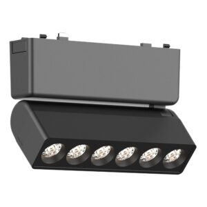 Магнитный трековый светильник Черный LED 1*6W 4000K 360Lm Ra>90 IP20 L122xW26xH81 48V