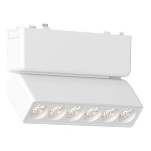 Магнитный трековый светильник Белый LED 1*6W 3000K 360Lm Ra>90 IP20 L122xW26xH80 48V