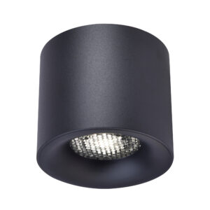 Светильник потолочный черный LED 1*10W 3000K 530Lm Ra 36° IP20 D80xH70 170-240VV
