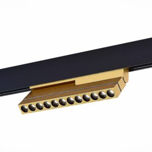 Магнитный трековый светильник Золотистый LED 1*12W 4000K 550Lm Ra>90 36° IP20 L220xW22x