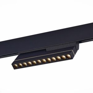 Магнитный трековый светильник Черный LED 1*12W 3000K 450Lm Ra>90 36° IP20 L220xW22xH117