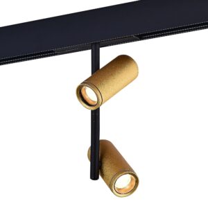 Магнитный трековый светильник Золотистый LED 1*16W 3000K 1 100Lm Ra>90 36° IP20 D45xH24