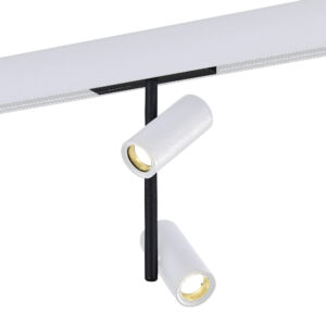 Магнитный трековый светильник Белый LED 1*16W 4000K 1 200Lm Ra>90 36° IP20 D45xH240 48V