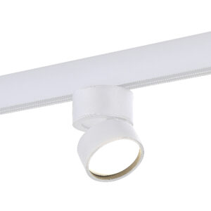 Магнитный трековый светильник Белый LED 1*9W 4000K 700Lm Ra>90 120° IP20 D85xH126 48V