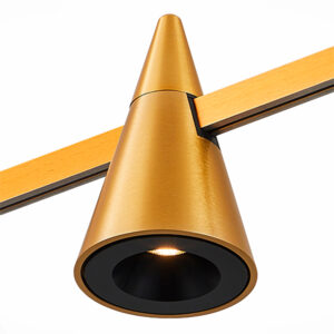 Магнитный трековый светильник FARM Золотистый LED 1*5W 3000K 272Lm Ra90 60 IP20 D70xH11