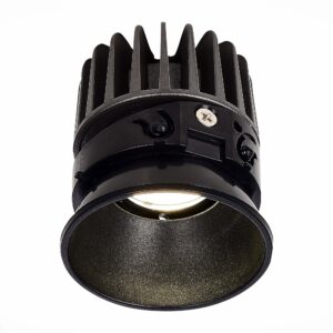 Светодиодный модуль Черный LED 1*7W 3000K 560Lm Ra>90 36° IP20 D69xH75 220-240V(глянец)