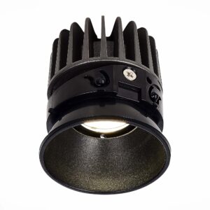 Светодиодный модуль Черный LED 1*12W 3000K 960Lm Ra>90 36°IP20 D69xH85 220-240V(глянец)