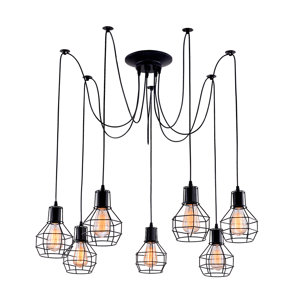 Подвесная Люстры Arte Lamp SPIDER A1109SP-7BK