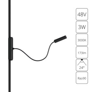 Магнитный трековый светильник Arte Lamp RAPID A1162PL-1BK