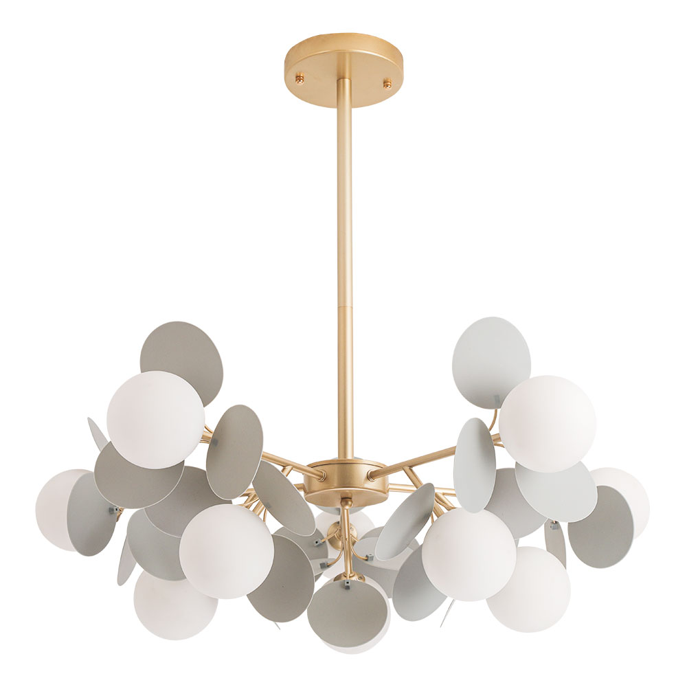 Люстры на штанге Arte Lamp PEACOCK A1369SP-10GY