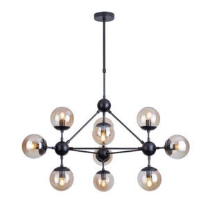 Люстры на штанге Arte Lamp BOLLA A1664SP-10BK
