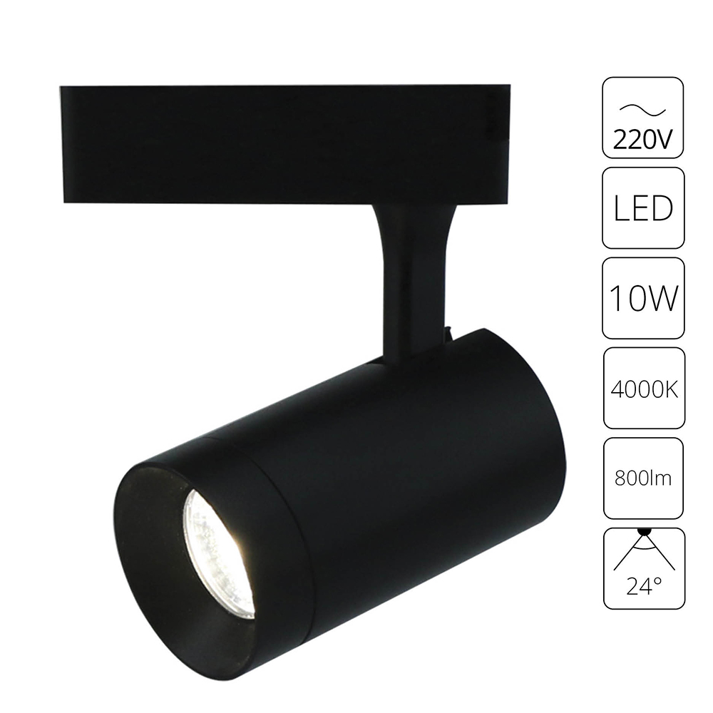 Трековый светильник Arte Lamp SOFFITTO A1710PL-1BK