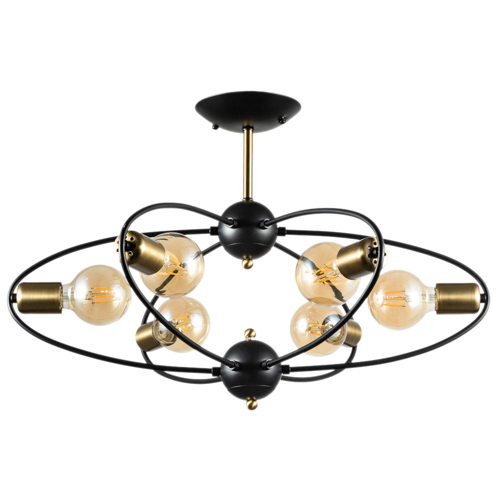 Потолочная Люстры Arte Lamp GLASGOW A1963PL-6BK