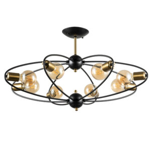 Потолочная Люстры Arte Lamp GLASGOW A1963PL-8BK