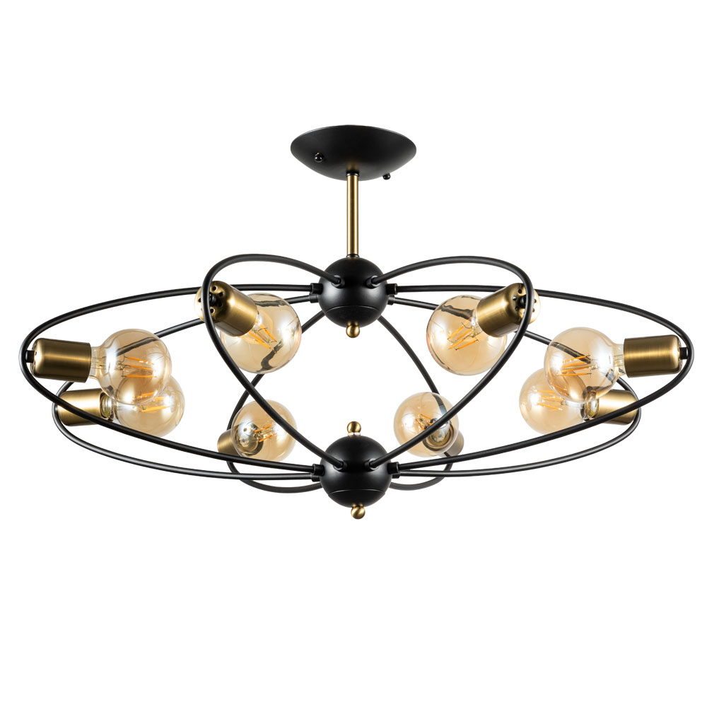 Потолочная Люстры Arte Lamp GLASGOW A1963PL-8BK