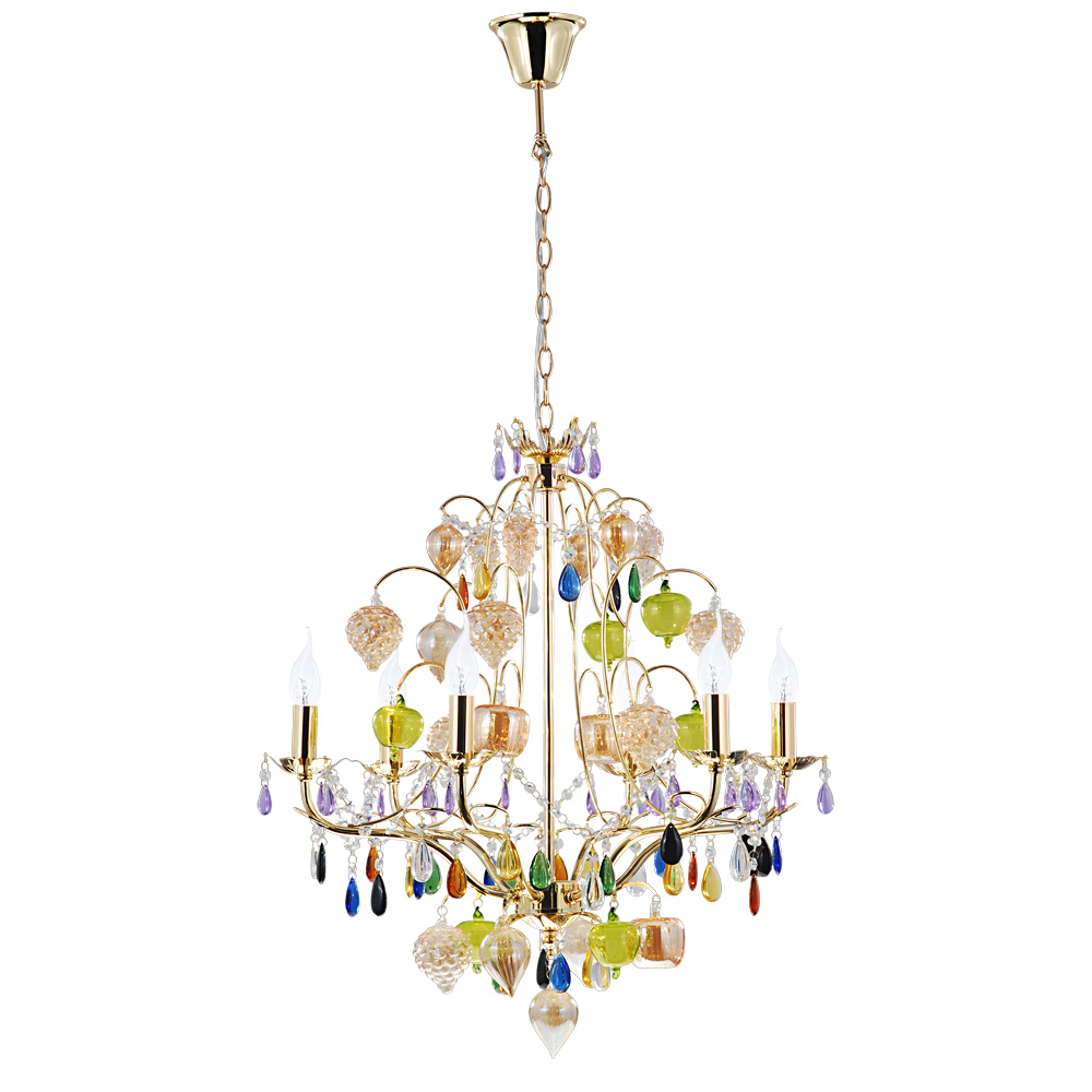 Подвесная Люстры Arte Lamp RICCHEZZA A2011LM-6GO
