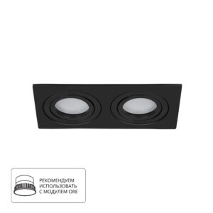 Точечный встраиваемый светильник Arte Lamp TARF A2168PL-2BK