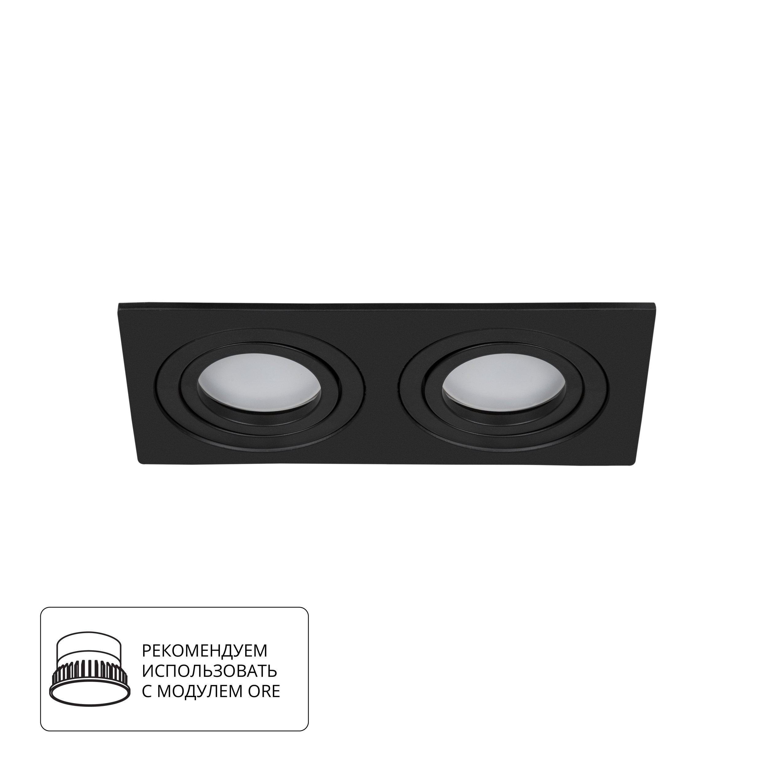 Точечный встраиваемый светильник Arte Lamp TARF A2168PL-2BK